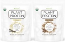 Pure Food: Plant Based Protein Powder with Probiotics | Organic, Clean, All Natural, Vegan, Vegetarian, Whole Superfood Nutritional Supplement with No Additives | Keto (Vanilla + Chocolate)