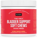 Natural Rapport Dog Bladder Support - The Only Bladder Support Chews Dogs Need - 120ct Supplements That Contain Cranberry and D- Mannose to Aid in Kidney Function