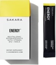 SAKARA Energy Effervescents, 15 Packets - Refined Sugar Free Electrolytes Powder Packets with Vitamin B12 & L Theanine, Flavored Water Packets, Hydration Powder, Energy Drink Electrolyte Powder