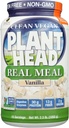Plant Head Real Meal Organic Plant Based Protein Powder, Vanilla - Vegan, Low Net Carbs, Non Dairy, Gluten Free, Lactose Free, No Sugar Added, 2.3 Pound