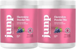 JUNP Electrolytes Powder No Sugar No Carbs – Vine Ripened Grape Infused Drink Mix - Potassium & Salt Electrolyte Hydration Powder Zero Calorie Sugar Free Electrolyte Powder,180 Servings