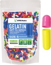 XPRS Nutra Size 5 Empty Capsules - 1000 Count Very Small Empty Gelatin Capsules - Pills DIY Capsule Filling - Fillable Pill Gel Caps for Do-It-Yourself Vitamin Supplements (Multi Color)