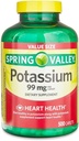 ikj Potassium Caplets Dietary Supplement Value Size, 99 Mg, 500 Count