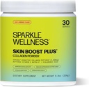 Sparkle Wellness VERISOL Bioactive Hydrolyzed Collagen Peptides | Collagen Powder with Vitamin C & Hyaluronic Acid for Hair, Skin, and Nail Health | Skin Boost Plus (Acai Lemonade) [30-Serves]