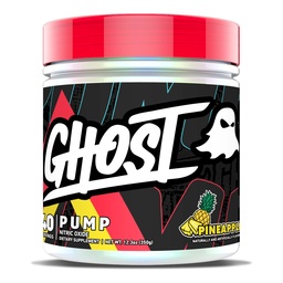 GHOST Pump Nitric Oxide Powder, Pineapple - 40 Servings - Sugar-Free & Stim-Free Pre-Workout Supplements - L-Citrulline, Arginine Nitrate & L-Glutathione - Soy & Gluten-Free, Vegan
