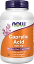 NOW Foods Supplements, Caprylic Acid 600 mg, MCT (Medium-Chain Triglycerides), 100 Softgels