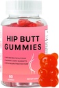 Hip Butt BBL Gummies for Butt Fast Growth and Enhance, 60 Booty Gummies for Bigger Butt Fast, Booty Gummies for Weight Gainer for Women Butt Enhancement
