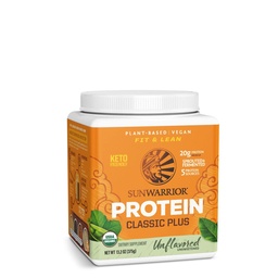 Clean Vegan Protein Powder Unflavored | Organic Protein Powder Plant Based Formula with 5 Superfood Blend Sprouted & Fermented | Non-GMO Low Carb Soy Dairy & Gluten Free (Unflavored, 15 Servings)