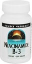 Source Naturals Niacinamide B-3 100mg Metabolic Support - 250 Tablets