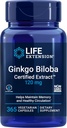 Life Extension Ginkgo Biloba Certified Extract™, 120 mg, Helps Maintain Memory & cognition, Gluten-Free, Non-GMO, Vegetarian, 365 Capsules