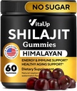 Himalayan Shilajit Gummies for Men & Women - Pure Shilajit for Men Gummies - Sugar Free Gummy Supplements with Fulvic Acid - Healthy Aging, Immune & Energy Support - 60 Count