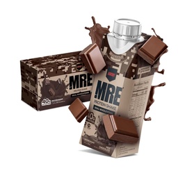 REDCON1 MRE Ready to Drink Protein Shake, Milk Chocolate - Lactose + Whey Free RTD 40gr Protein Made with Real Whole Food Protein Blends - Keto-Friendly and Easy to Digest Nutritional Shake (12 Pack)