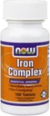 NOW Iron Complex, 100 Tablets (Pack of 3)