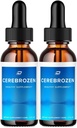 Cerebrozen Tinnitus Ear Drops - Cerebrozen 24, Cerebrozen Liquid Drops, Cerebrozen Reviews, Cerebrozen Drops for Ear Relief (2 Pack - 120 ML)