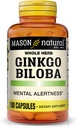 Mason Vitamins Ginkgo Biloba Capsules, 180 Count