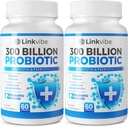 Probiotic 300 Billion CFU - 12 Strains with Organic Prebiotics for Digestive & Gut, Immune, Bloating Health - Probiotics for Women and Men - Daily Dairy Free, Shelf Stable - 120 Counts