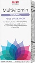 GNC Women's Prenatal Multivitamin Formula with DHA & Iron, Support Pregnancy and Healthy Baby Development, Essential Nutrients Folic Acid, Zinc, Calcium Plus B Vitamins, 90 Softgels