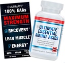 Ultimate 100% Essential Amino Acid Supplement - 150 Easy-to-Swallow, 1g Coated Tablets - All 9 EAA with 40% Leucine in Optimized BCAA Ratio - Increase Energy, Lean Muscle & Recovery - Keto & Vegan