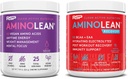 RSP NUTRITION Vegan AminoLean Pre Workout Energy (Acai 25 Servings) with AminoLean Recovery Post Workout Boost (Tropical Island Punch 30 Servings)