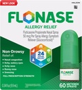 Flonase Allergy Relief Nasal Spray, 24 Hour Non Drowsy Allergy Medicine, Metered Nasal Spray - 60 Sprays