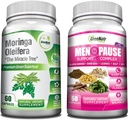 GreeNatr Pure Moringa Oleifera for Mood Enhancement Plus Menopause Support Complex for Hot Flashes, Night Sweats & Mood Swings Relief