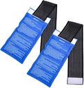 Gel Ice Cold Packs - (2-Piece Set) Soft Reusable Cold/Hot Compress, Provides Alleviate Joint and Muscle Pain. Flexible Therapy from Injuries - Shoulder, Back, Knee, Neck, Ankle & More.