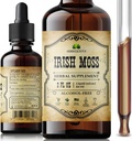Irish Sea Moss Raw Organic Drops – Natural Irish Sea Moss Extract for Thyroid Support, Digestion & Energy – Liquid Dietary Supplement – Vegan, Non-GMO – 2oz Bottle