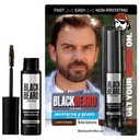 Blackbeard for Men Instant Beard Color – All Day Beard, Mustache, Eyebrow, and Sideburns Color – Temporary, Hypoallergenic Beard Dye Alternative – Up to 45 applications – Dark Brown, 1 Pack