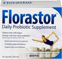 Florastor Daily Probiotic Supplement 50 Capsules (Pack of 6)