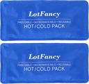LotFancy Ice Pack for Injuries, Pack of 2, FSA HSA Eligible, Reusable Hot Cold Pack for Therapy, Cooling or Heating Pad for First Aid, Back Shoulder Neck Head Feet Pain Relief, 11 x 5 Inches