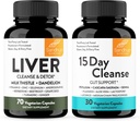 Sandhu's Liver Renew Cleanse Detox Support & 15 Day Gut Cleanse Support Dietary Supplement for Women & Men