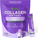 DRFOSTER Collagen-Peptides-Powder-Packets - Multi Type I II III V X Collagen for Women with Antioxidant Blend + Vitamin C & E for Skin, Hair, Nail & Joint, Non-GMO, 30 Stick Packs