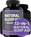 NooMost Natural Sleep Aid Supplements with Magnesium,L theanine & Garcinia | Sleep Pills for deep & Restful Sleep for Adults | Non-Habit-Forming | Helps Fall Asleep Fast Stay Asleep Longer | 60 Tabs