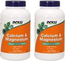 Now Foods Calcium & Magnesium, 250 Tablets (Pack of 2)