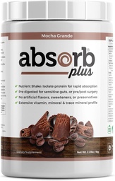 Isolate Protein - Diet Supplement for Improved Gut Health, Extra Nutritional Support, Non-GMO, Gluten-Free, Lactose-Free, Casein-Free (2.2 Lbs, Mocha Grande)