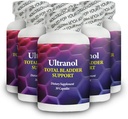 Ultranol Total Bladder Support - Natural Cranberry Supplement for Urinary Health, Overactive Bladder Control, Incontinence - Reduces Leaks and Urgency - 6 Bottles - 180 Capsules