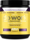 Perk Do Work BCAAs + Hydration Electrolytes Powder (Naturally Sweetened Lemon Tart Flavored, 20 Servings) - with Coconut Water & Coconut Milk