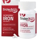SiderAL Forte Iron Supplement Clinically Proven to Increase Levels Without Side Effects | Sucrosomial High Absorption Gentle Iron Pills for Women and Men | Vitamin C | Anemia & Energy Support | 30 ct
