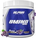 Alpha Supps Amino NRG+ BCAA Amino Energy Recovery Powder - Hydration Blend with Electrolytes - Focus Blend for Optimal Performance Support in Men & Women (30 Servings, Juicy Grape)