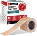 Protect Life Silicone Scar Sheets 1.6" x 118" Roll-3M - Medical Grade Scar Tape for Keloid Bump Removal - Reusable Silicone Tape Scar Removal Strips, Patches for Surgical Scars, C Section