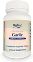 BioPure High Allicin Garlic Supplement – Potent Organic Supplement Rich in Allicin, Trace Minerals, Vitamins, Amino Acids, & Enzymes for Immune, Detox, Gut Health, & Overall Wellness – 60 Capsules