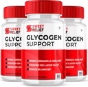 (3 Pack) Sweet Relief Glycogen Support for Joints Blood Vessel Cleaner Releaf, Sweetrelief Glycogen Support Supplement Capsules, Glucogen O Neil Glyco Optimizer Cleanse Control Restore (180 Capsules)