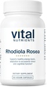 Vital Nutrients Rhodiola Rosea | Rhodiola Supplement for Healthy Energy, Memory, and Stress Support | Gluten, Dairy, Soy Free | Non-GMO | 60 Capsules