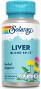 SOLARAY Liver Blend SP-13 - Traditional Herbal Support with Milk Thistle Extract, Dandelion Root, Burdock, Kelp, Peppermint and Trace Minerals - 60-Day Guarantee, 100 Servings, 100 VegCaps