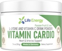 High-Dosed 2000mg Vitamin C & L-Lysine Drink Mix Powder | Heart, Arteries, Collagen & Immune Support | Passion Fruit & Lime | Stomach-Friendly | Non-GMO Sugar-Free Vegan Doctor-Formulated | 210g Size