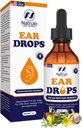 Natural Ear Drops for Ear Infection – Herbal Eardrops for Adults, Children & Pets – Soothes Discomfort, Ear Aches, Itchy Ears, Swimmer's Ear, & Loosens Wax – Kids Safe Ear Oil Made in USA