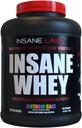 Insane Labz Insane Whey,100% Muscle Building Whey Protein, Post Workout, BCAA Amino Profile, Mass Gainer, Meal Replacement, 5lbs, 60 Srvgs, (Birthday Cake)