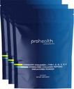 ProHealth Longevity Collagen Peptides Powder - for People Over 40. 20g Multi Collagen. 2g Pro-Collagen. Hyaluronic Acid. Type I, II, III, V, X for Joints, Bones, Hair, Skin, Muscles, Gut - (3 Pack)