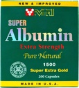 New & Improved Super Albumin Gold Extra Strenth 1500 mg 200 Capsules