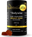 Be Bodywise Pure Himalayan Shilajit Gummies Gold I Lab Tested I No Added Sugar I Ashwagandha, Gokshura| Fulvic Acid & 85+ Trace Minerals I for Men, Women I Non-GMO I 100% Natural & Organic I 60 Gummy